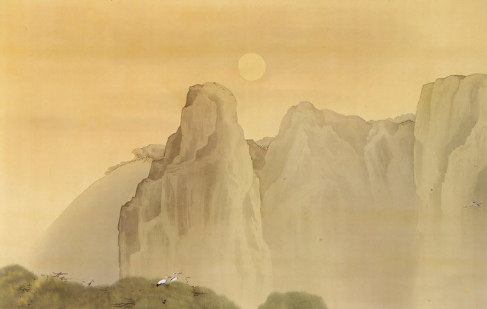 Mt. Penglai (Right) [Kanzan Shimomura, 1900, from TAIKAN and KANZAN]