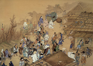Street Preaching [Kanzan Shimomura, 1892, from TAIKAN and KANZAN] Thumbnail Images