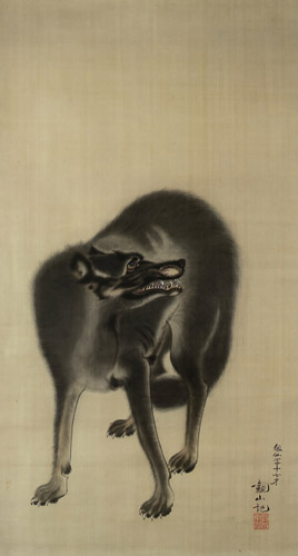 狼（森狙仙 模写） [下村観山, 1889年, 大観と観山展 より] パブリックドメイン画像 