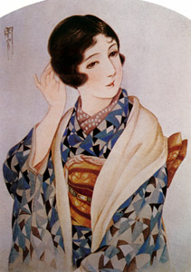 Untitled (Woman in Kimono Touching her Hair) [Kashō Takabatake, from Kashō Takabatake Masterpiece Collection] Thumbnail Images