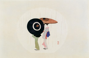 Spring Rain [Komura Settai, 1942, from Hanga Geijutsu no.146] Thumbnail Images