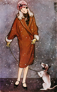 Untitled (Woman with Dog) [Kashō Takabatake, 1931, from Kashō Takabatake Masterpiece Collection] Thumbnail Images