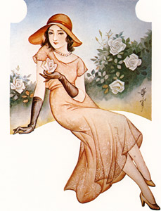 Pride of White Roses [Kashō Takabatake, 1932-1933, from Kashō Takabatake Masterpiece Collection] Thumbnail Images