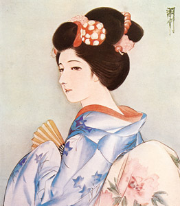 Untitled (Woman in Kimono Holding Fan) [Kashō Takabatake, 1931, from Kashō Takabatake Masterpiece Collection] Thumbnail Images