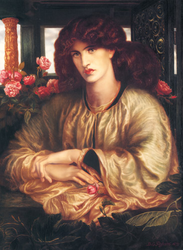La Donna della Finestra [Dante Gabriel Rossetti, 1879, from Winthrop Collection of the Fogg Art Museum]