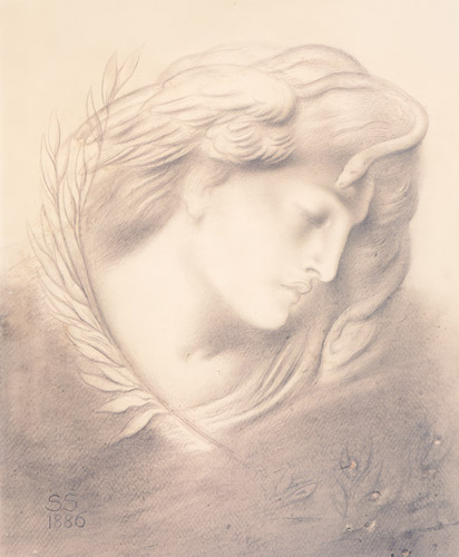 The Sleep of Remorse [Simeon Solomon, 1886, from Winthrop Collection of the Fogg Art Museum]
