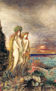 The Sirens [Gustave Moreau, 1882, from Winthrop Collection of the Fogg Art Museum] Thumbnail Images