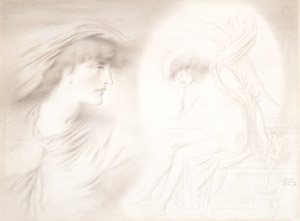The Healing Night and Wounded Love [Simeon Solomon, 1893, from Winthrop Collection of the Fogg Art Museum] Thumbnail Images