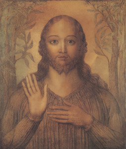 祝福するキリスト [ウィリアム・ブレイク, 1810年, ウィンスロップ・コレクションより]のサムネイル画像