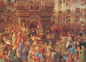 The Miracle of the Sacred Fire, Church of the Holy Sepulchre [William Holman Hunt, 1893-1899, from Winthrop Collection of the Fogg Art Museum] Thumbnail Images