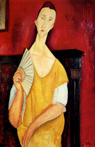 Portrait of Lunia Czechowska [Amedeo Modigliani, 1919, from Catalogue de l’Exposition Amedeo Modigliani]