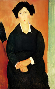 イタリア女の肖像 [アメデオ・モディリアーニ, 1918年, 「モディリアーニ展」カタログより]のサムネイル画像
