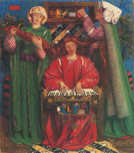 A Christmas Carol [Dante Gabriel Rossetti, 1857-1858, from Winthrop Collection of the Fogg Art Museum]