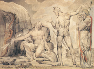 Philoctetes and Neoptolemus at Lemnos [William Blake, 1812, from Winthrop Collection of the Fogg Art Museum] Thumbnail Images