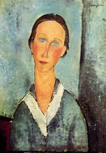 若い女の胸像 [アメデオ・モディリアーニ, 1918年, 「モディリアーニ展」カタログより]のサムネイル画像