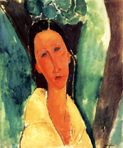 ハンカ・ズボロフスカ夫人の肖像 [アメデオ・モディリアーニ, 1918年, 「モディリアーニ展」カタログより]のサムネイル画像