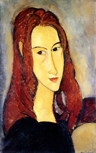 Portrait of Jeanne Hébuterne [Amedeo Modigliani, 1918, from Catalogue de l’Exposition Amedeo Modigliani]