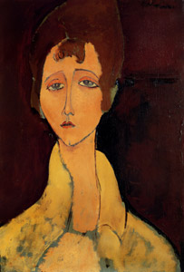 白いマントを着た女 [アメデオ・モディリアーニ, 1917年, 「モディリアーニ展」カタログより]のサムネイル画像