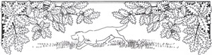 挿絵11 (植物と犬） [ジビュレ・フォン オルファース, うさぎのくにへより]のサムネイル画像