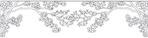 挿絵3 (木の枝と花） [ジビュレ・フォン オルファース, うさぎのくにへより]のサムネイル画像