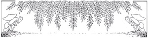 挿絵1 (植物と茸） [ジビュレ・フォン オルファース, うさぎのくにへより]のサムネイル画像