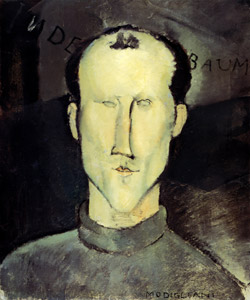 Portrait of Léon Indenbaum [Amedeo Modigliani, 1915, from Catalogue de l’Exposition Amedeo Modigliani] Thumbnail Images