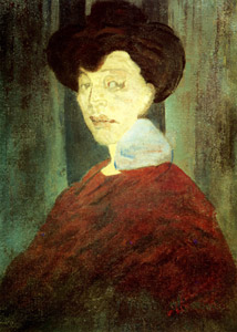 女の胸像 [アメデオ・モディリアーニ, 1907年, 「モディリアーニ展」カタログより]のサムネイル画像