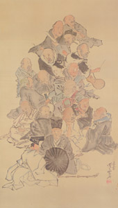 Revered haiku poets [Kawanabe Kyosai, 1871-1889, from This is Kyōsai!] Thumbnail Images