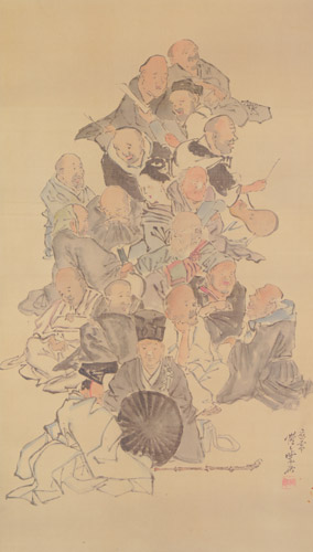 Revered haiku poets [Kawanabe Kyosai, 1871-1889, from This is Kyōsai!]
