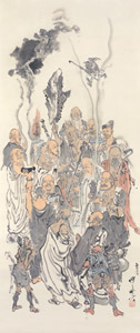 十六羅漢 [河鍋暁斎, 1871-1889年, これぞ暁斎！ ゴールドマンコレクションより]のサムネイル画像