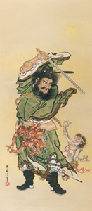 Shōki and two demons [Kawanabe Kyosai, 1882, from This is Kyōsai!] Thumbnail Images