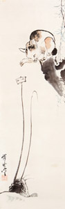 鯰と猫 [河鍋暁斎, 1871-1889年, これぞ暁斎！ ゴールドマンコレクションより]のサムネイル画像
