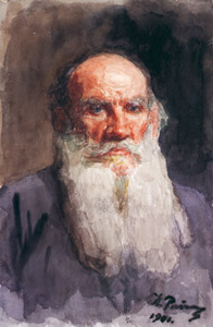 Portrait of Leo N. Tolstoy [Ilya Repin, 1901, from Ilya Repin: Master Works from The State Tretyakov Gallery] Thumbnail Images