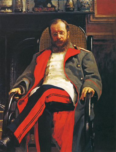 Portrait of Composer Cesar Antonovich Cui [Ilya Repin, 1890, from Ilya Repin: Master Works from The State Tretyakov Gallery]