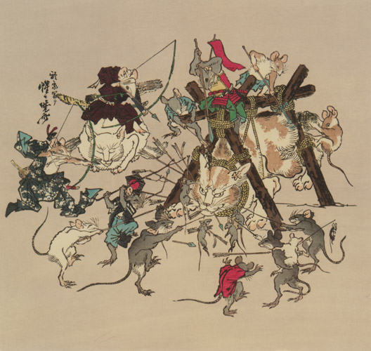 Rats’ revenge [Kawanabe Kyosai, 1871-1889, from This is Kyōsai!]