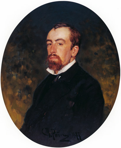 Portrait of the Painter Vasily D. Polenov [Ilya Repin, 1877, from Ilya Repin: Master Works from The State Tretyakov Gallery]