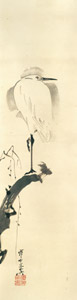 Egret on willow [Kawanabe Kyosai, 1885-1889, from This is Kyōsai!] Thumbnail Images