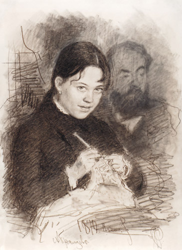 Portrait of Emiliya L. Prahkova and Rafail S. Levitsky [Ilya Repin, 1879, from Ilya Repin: Master Works from The State Tretyakov Gallery]