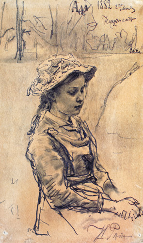 Little Girl Ada [Ilya Repin, 1882, from Ilya Repin: Master Works from The State Tretyakov Gallery]