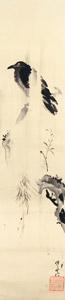 雨中鴉 [河鍋暁斎, 1871-1889年, これぞ暁斎！ ゴールドマンコレクションより]のサムネイル画像