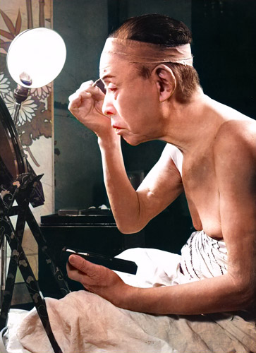 喜多村緑郎 [土門拳, 1950年, 風貌より] パブリックドメイン画像 