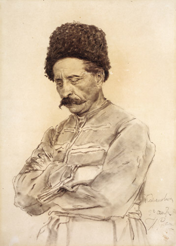 Cossack Vasily V. Tarnovsky [Ilya Repin, from Ilya Repin: Master Works from The State Tretyakov Gallery]