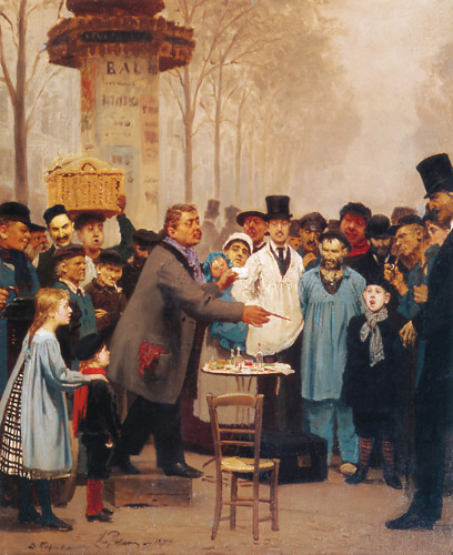 A Newspaper Seller in Paris [Ilya Repin, 1873, from Ilya Repin: Master Works from The State Tretyakov Gallery]