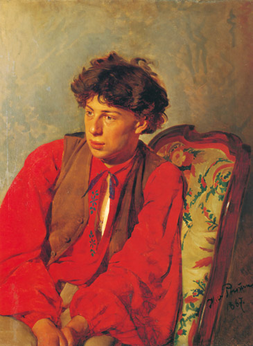 Portrait of Vasily E. Repin [Ilya Repin, 1867, from Ilya Repin: Master Works from The State Tretyakov Gallery]