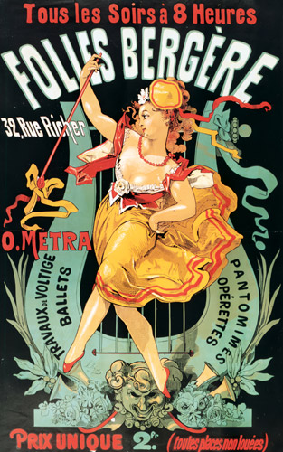 O. Metra. Travaux de voltige, ballets, pantomimes, opérettes [Jules Chéret, 1875, from Jules Chéret Exhibition Catalogue]