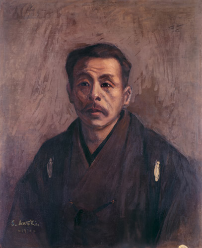 Portrait of Hashimoto Mlichitatsu [Shigeru Aoki, 1910, from AOKI Shigeru: Myth, Sea and Love]