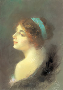 青いリボンの女 [ジュール・シェレ, 1910年, ジュール・シェレ展より]のサムネイル画像