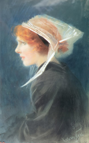 Bretonne [Jules Chéret, 1914, from Jules Chéret Exhibition Catalogue]