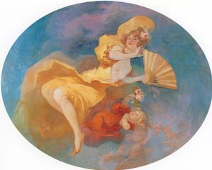 扇を持つ女 [ジュール・シェレ, 1910年, ジュール・シェレ展より]のサムネイル画像