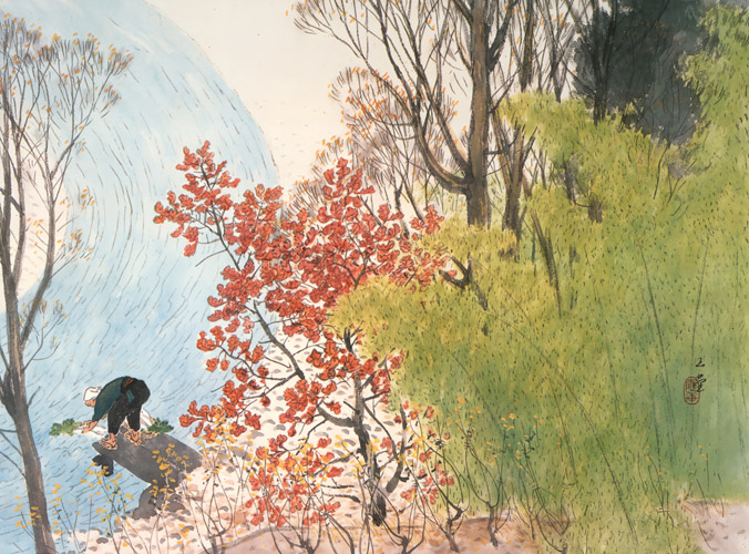 A Fine Autumn Day [Kawai Gyokudō, 1955, from Kawai Gyokudo: in commemoration of the 50th anniversary of his passing]